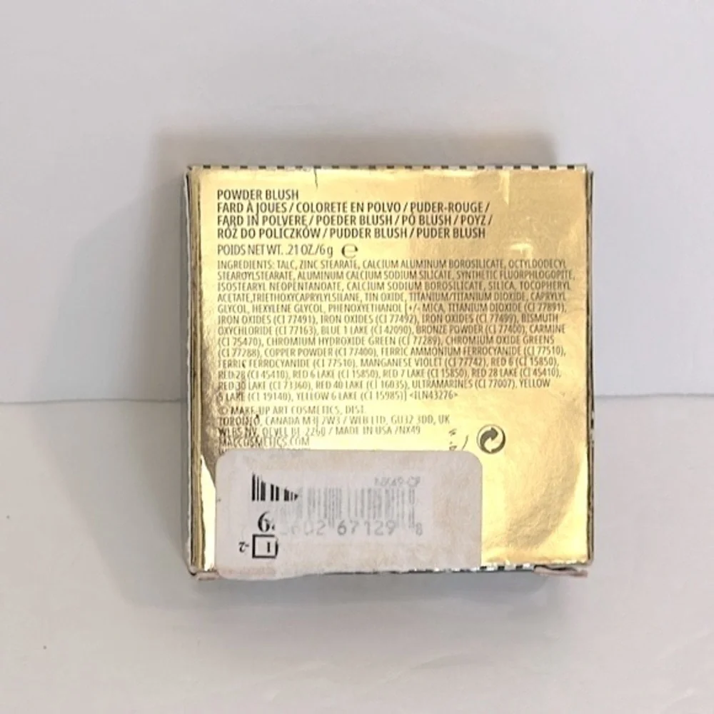 MAC x Whitney Houston Special Edition Powder Blush - Nippy's pink Rose - .21 oz